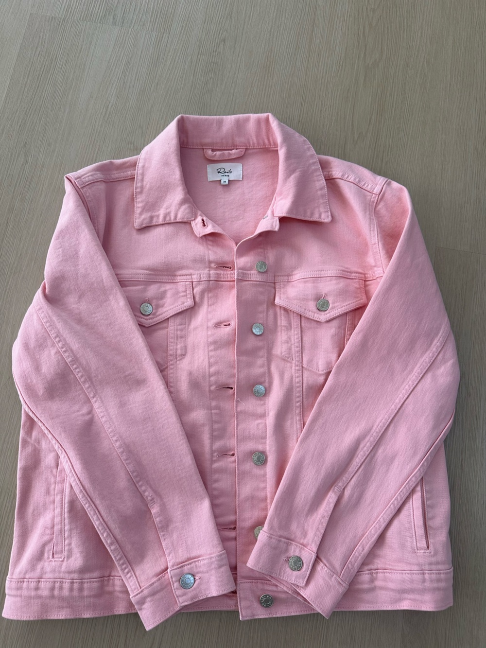 Rails Pink Denim Jacket - Womens Medium Cotton
